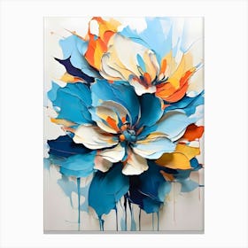 Abstract Flower Painting 16 Canvas Print