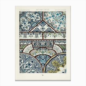 17th And 18th Century Pattern, Albert Racine (2) 1 Canvas Print