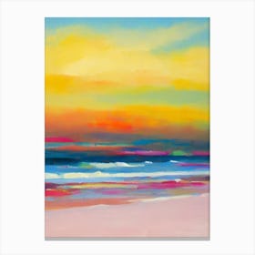 St Kilda Beach, Australia Bright Abstract Canvas Print