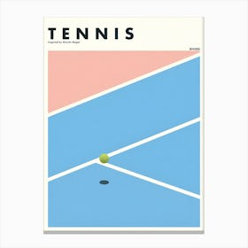 Tennis Canvas Print