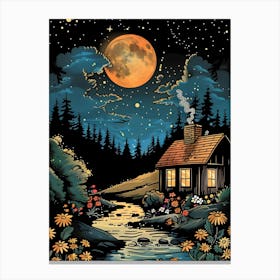 Night In The Woods Canvas Print