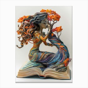 Book Sculpture Canvas Print