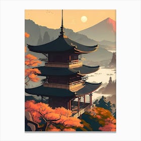 Japanese Pagoda 1 Canvas Print