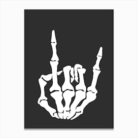 Skeleton Hand Gesture 1 Canvas Print