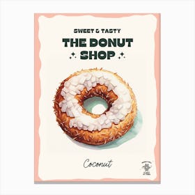 Coconut Donut The Donut Shop 0 Canvas Print
