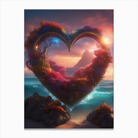 Heart Island Canvas Print