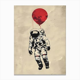 Banksy Art Astronaut Canvas Print