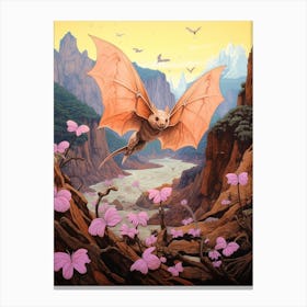 Malagasy Mouse Eared Bat Painting 1 Canvas Print