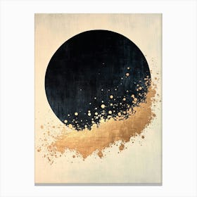 Abstract Minimal Celestial Painting Canvas Print