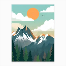 Mountain Landscape 3 Canvas Print