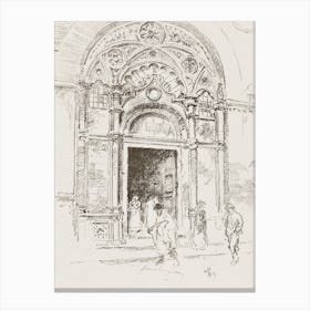 Door At San Michele Alice in Wonderland Canvas Print