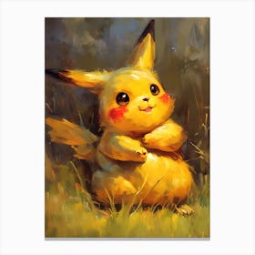 Pikachu Pokemon Anime Manga Japan Poster Canvas Print