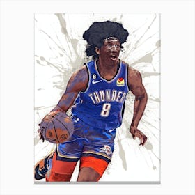 Jalen Williams Oklahoma City Thunder 1 Canvas Print