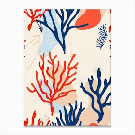 Coral Reef Pattern Canvas Print