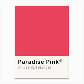 Paradise Pink Canvas Print