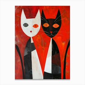 Two Cats 4 Canvas Print