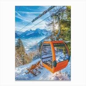 Ski Lift Canvas Print