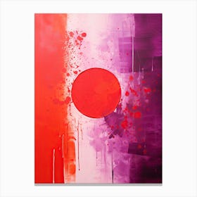 Red Soul in Bauhaus style Canvas Print