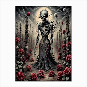 Withered Roses Canvas Print