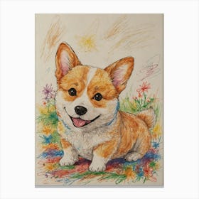 Corgi 3 Canvas Print