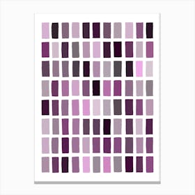 Purple Shades Rectangles Geometric Abstract Canvas Print