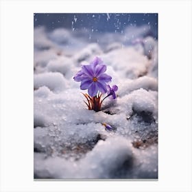 Beautiful Winter Flowers 45 Canvas Print