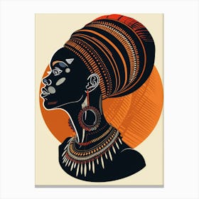 African Woman Portrait 17 Canvas Print