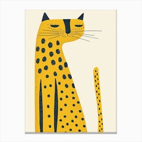 Yellow Panther 1 Canvas Print