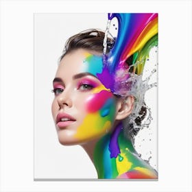 Colorful Woman 1 Canvas Print