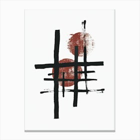 Johannesburg Abstract Harmony Minimalist Bauhaus Canvas Print