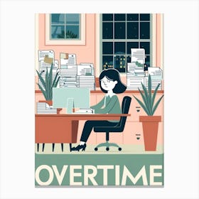 Overtime Canvas Print