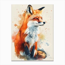 Fox Painting Canvas Print