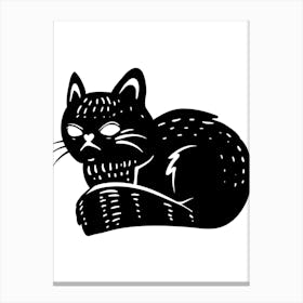 Black Cat 7 Canvas Print