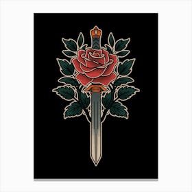 Blade of roses Canvas Print