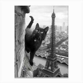 Kitty in Paris Canvas Print