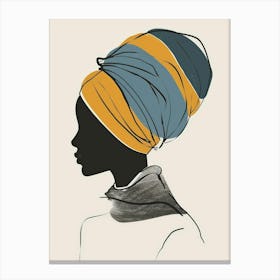 Portrait Of African Woman 36 Canvas Print