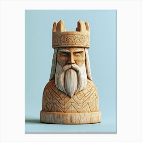 King Of Kings, Viking's Chess, Tafl Game 17 Canvas Print