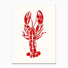 Lobster Kitchen Poster Canvas Print