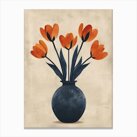 Tulips In A Vase 37 Canvas Print