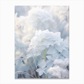 Frosty Botanical Hydrangea 2 Canvas Print