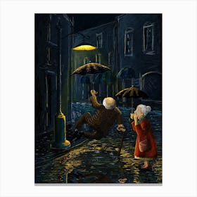 An Old Young Man Canvas Print
