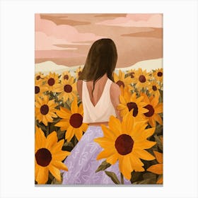 Sunflower Evenings Canvas Print