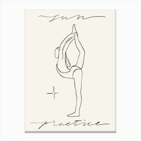 Yoga Practice Canvas Print