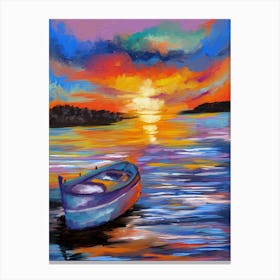 Boat View Canvas Print