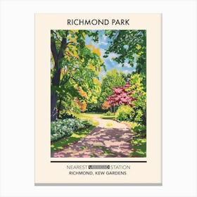 Richmond Park London Parks Garden 1 Canvas Print