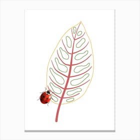 Ladybug On Leaf Toile