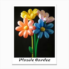 Bright Inflatable Flowers Poster Cosmos 3 Canvas Print