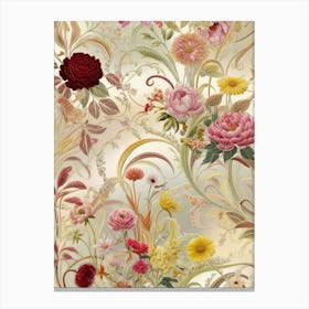 Floral Wallpaper Canvas Print