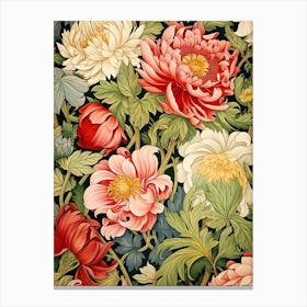 Wallpaper Floral Pattern 7 Canvas Print