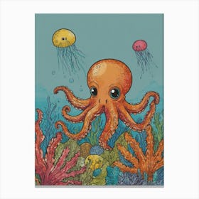 Octopus Canvas Print 3 Canvas Print